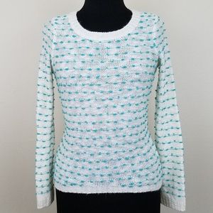 Freshman1996, Teal Knot Crew Sweater Lightweight S